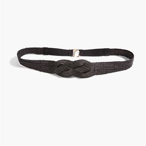 Straw Waist Belt Black Plus 26/28